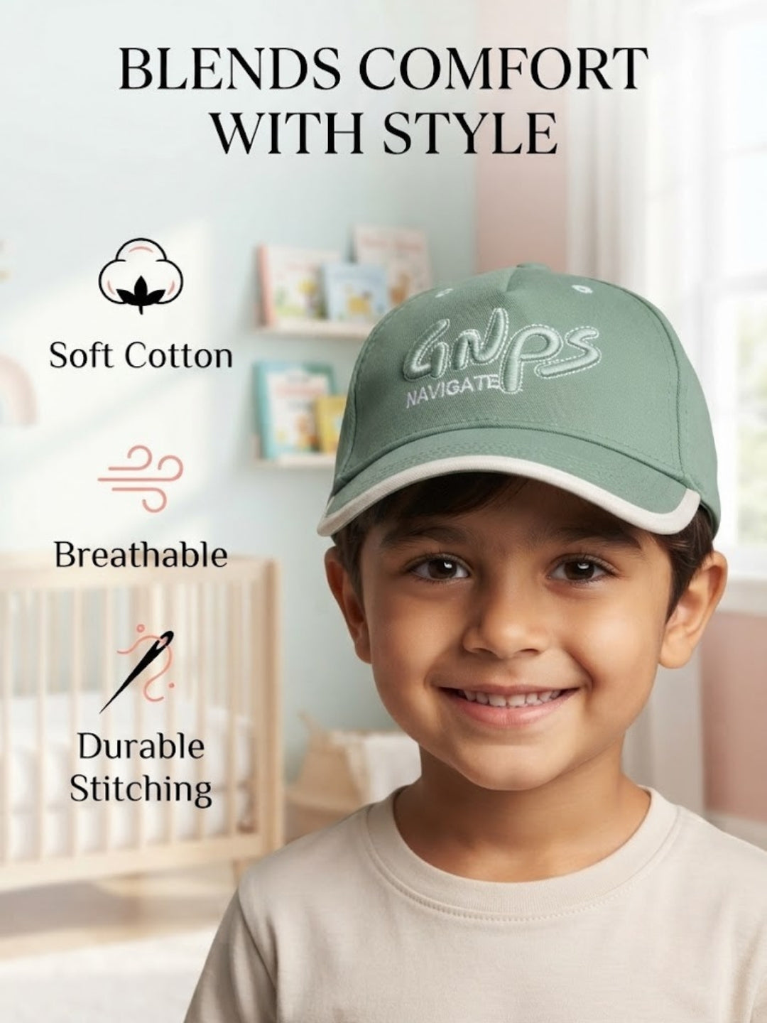 Cdeck Kids Cotton Cap for Boys & Girls