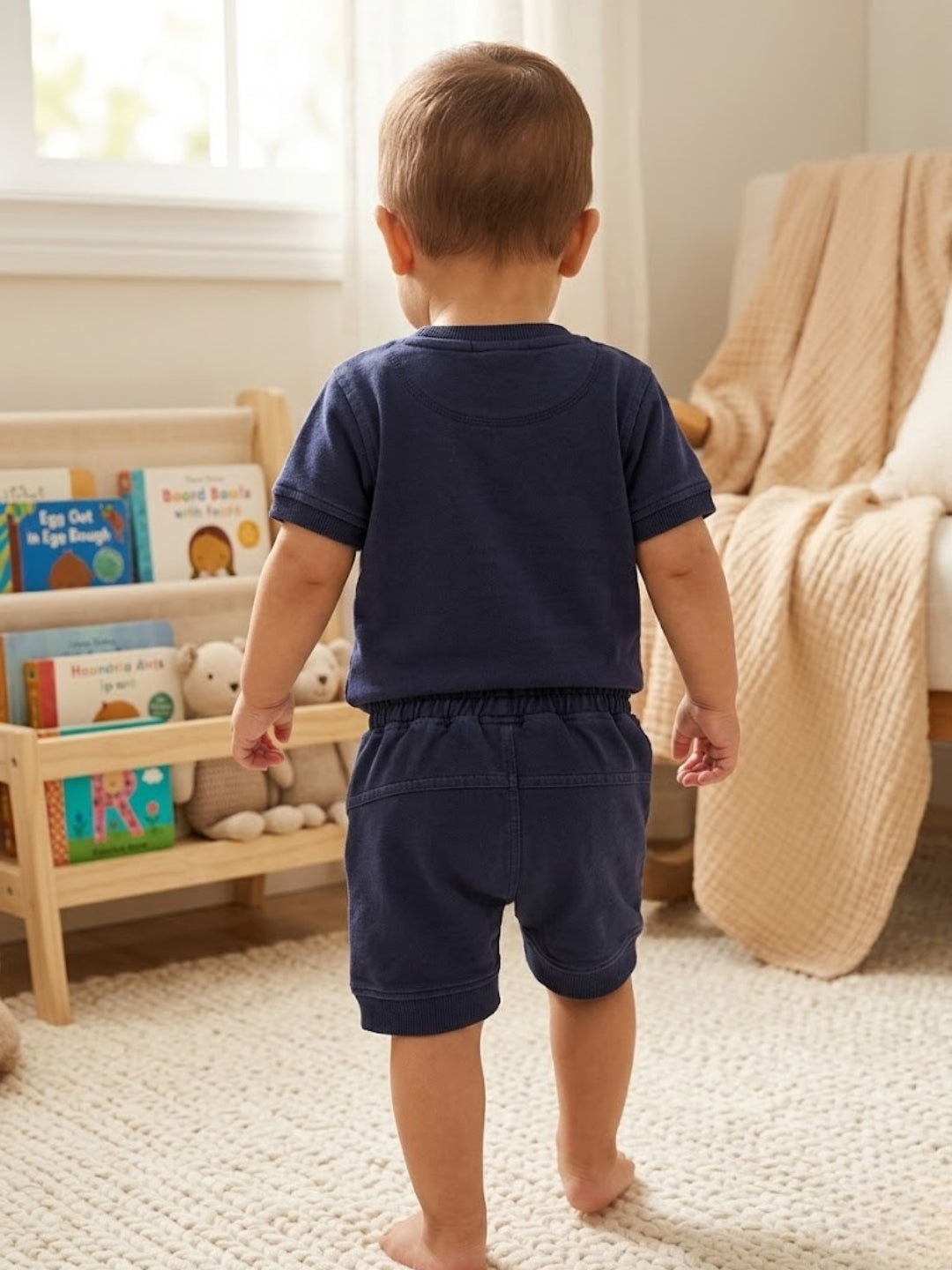 Cdeck Baby Cotton T-Shirt & Shorts Set | Half Sleeve, Soft & Comfortable Baby Wear