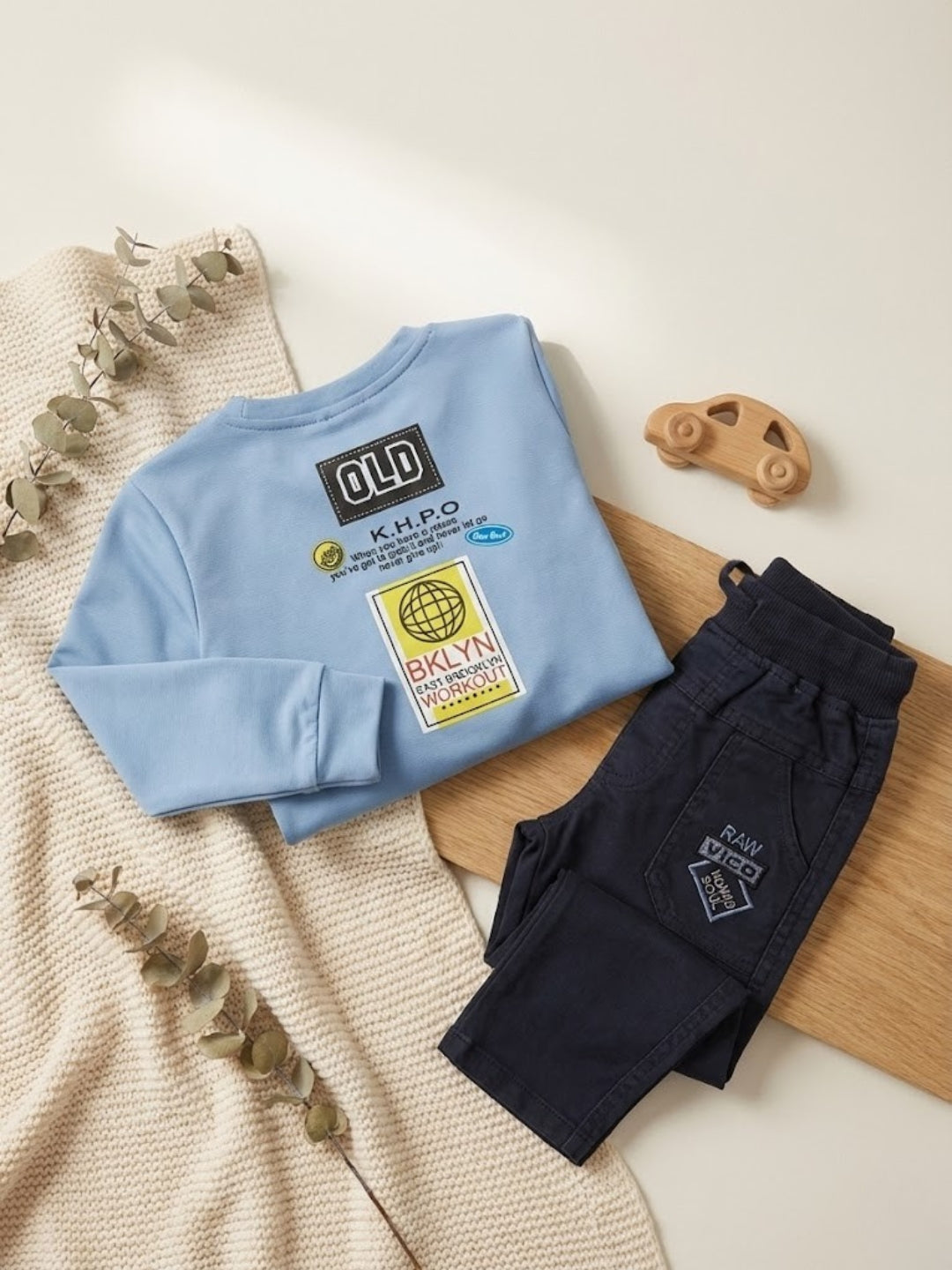 Cdeck Baby Full Sleeve T-Shirt & Pants Set | Comfortable & Stylish Baby Clothing