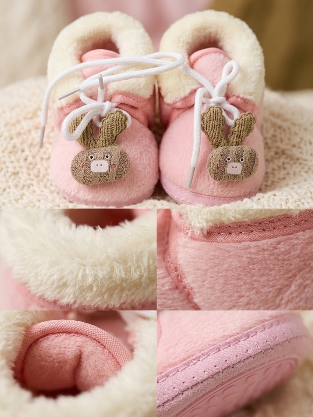 Cdeck Winter Booties for Girls & Boys | Soft, Warm & Comfortable Baby Footwear | 3–18 Months