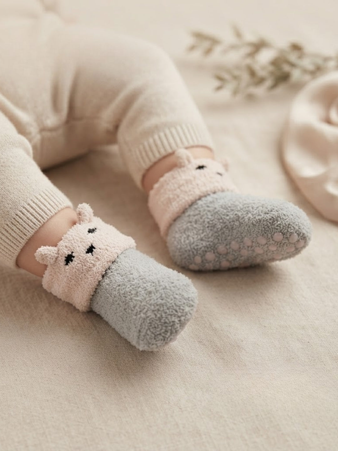 Cdeck Kids Cozy Winter Socks | Soft Rabbit Hair Wool Stretchable Warm Socks | 0–4 Years | Pack of 3 | Multicolor