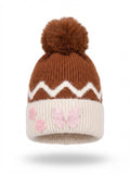 Cdeck Kids Woolen Winter Cap for Baby Girls