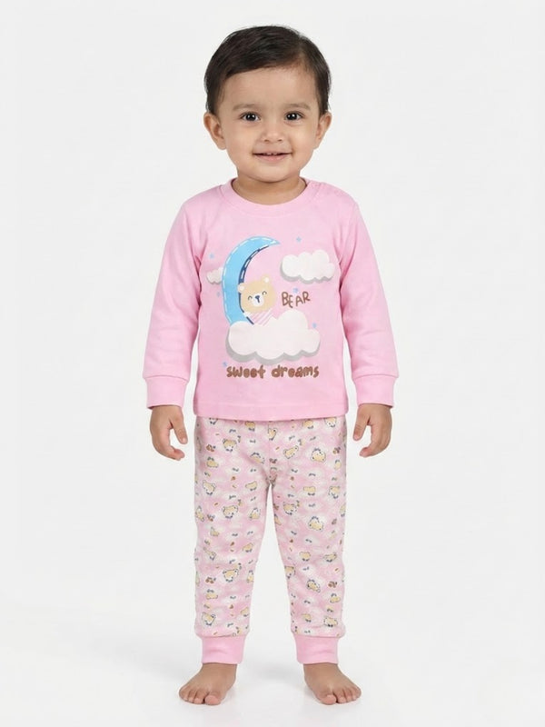 Cdeck Baby Full Sleeve T-Shirt & Pants Set | Soft, Comfortable & Stylish Baby Wear