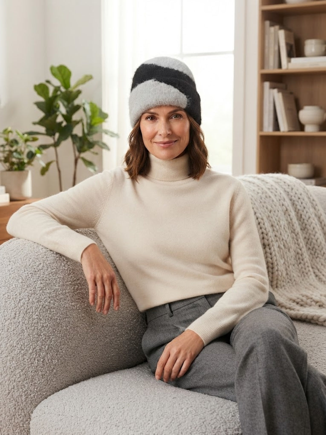 Cdeck Women Woolen Cap | Soft Knitted Winter Beanie for Women | Warm & Stylish Winter Wear | Free Size