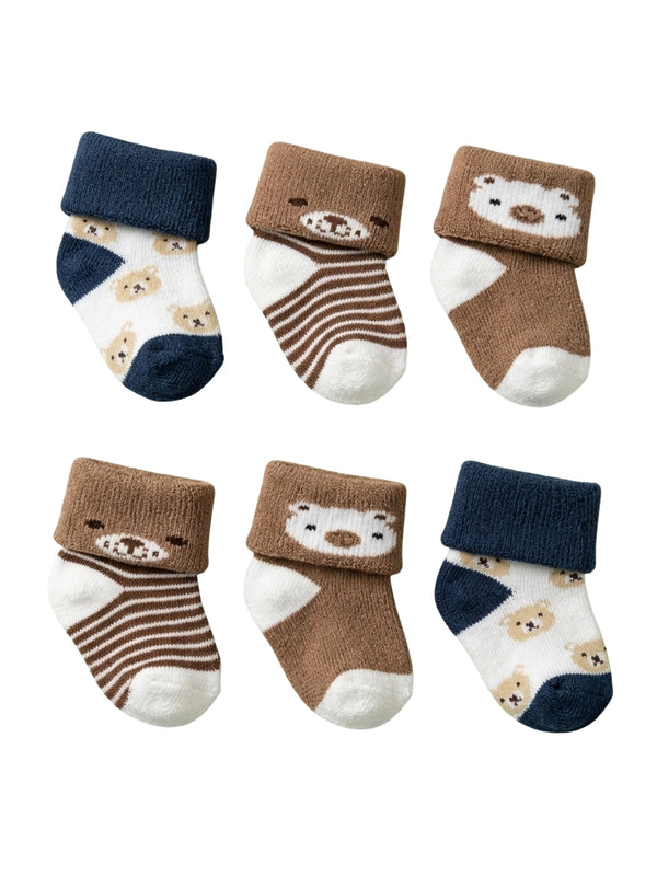 Cdeck Newborn Baby Towel Cotton Soft Stretch Socks | Soft, Comfortable & Absorbent | 0–12 Months