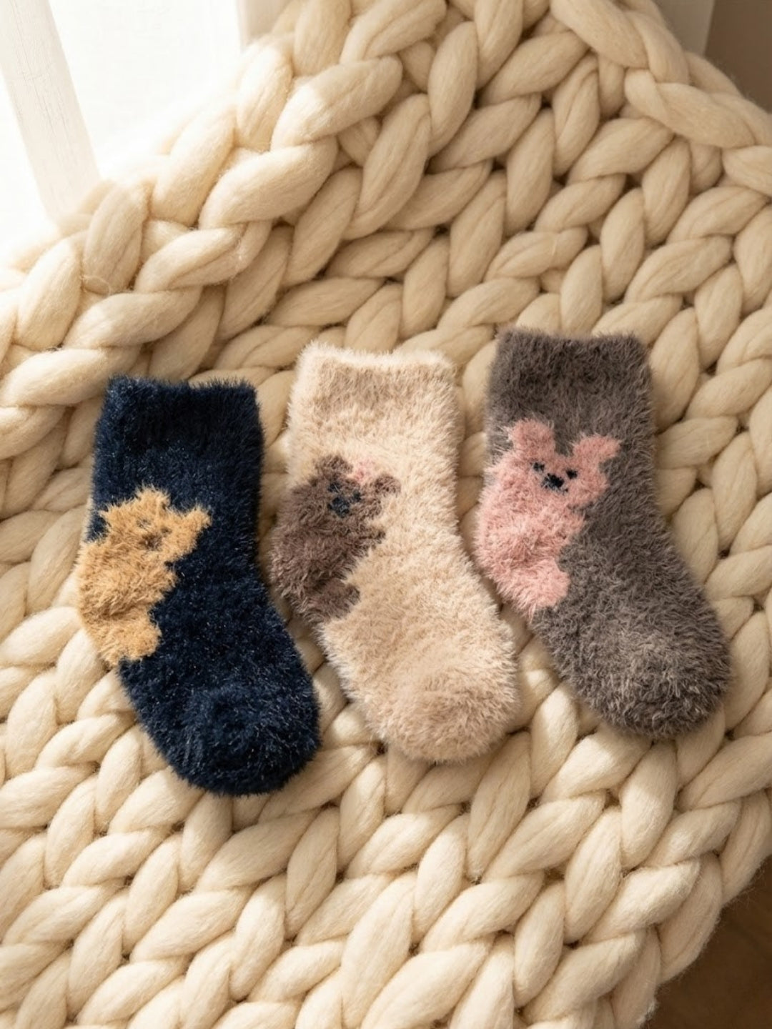 Cdeck Baby Woolen Socks for Boys & Girls | Soft, Warm & Comfortable Winter Socks | 0–3 Years