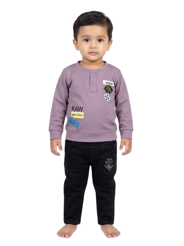 Cdeck Baby Full Sleeve T-Shirt & Pants Set | Comfortable & Stylish Baby Clothing