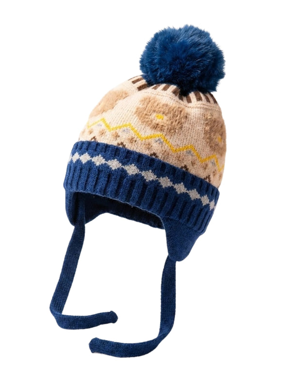 Cdeck Kids Winter Woolen Cap for Boys & Girls | Warm, Soft & Comfortable | 2–4 Years