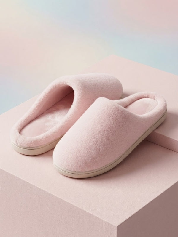 Cdeck Women’s Fuzzy Winter Slippers | Soft Plush  Slippers for Comfort & Warmth | Free Size | Pink
