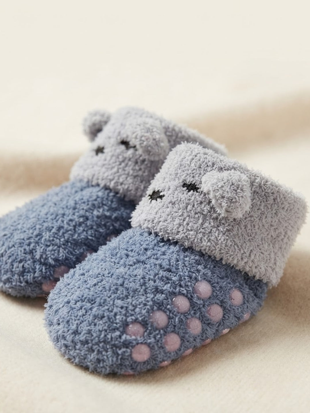 Cdeck Baby Winter Wool Socks | Soft Rabbit Hair Wool Stretchable Socks | 0–4 Years | Pack of 3 | Multicolor