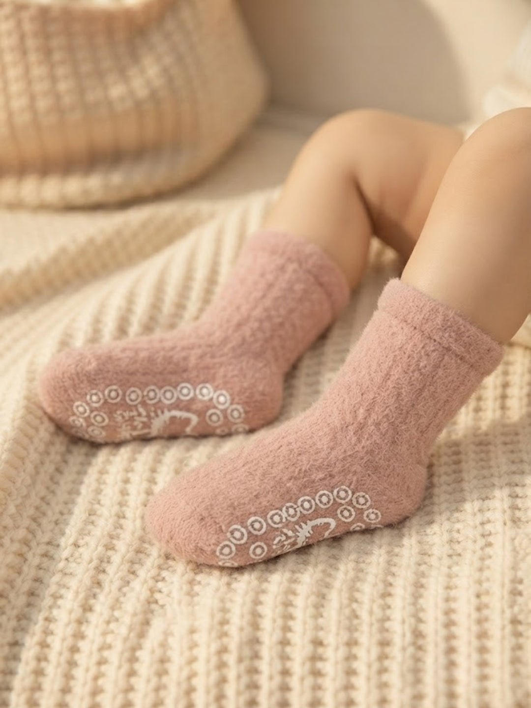 Cdeck Kids Winter Woolen Socks | Soft Rabbit Hair Wool WarmSocks  | 0–4 Years | Pack of 3 | Multicolor