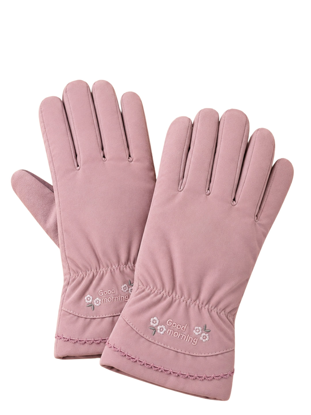 Cdeck Women’s Woolen Gloves | Warm Winter Gloves | Touchscreen Friendly | Free Size | Pink