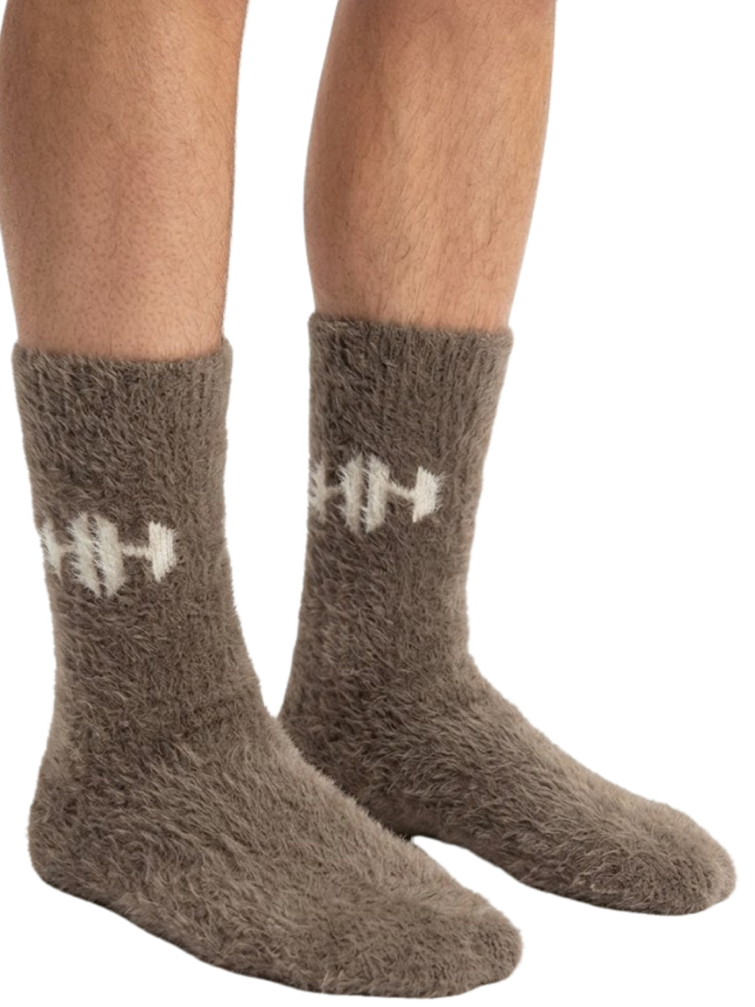 Cdeck Men’s Hair Wool Winter Socks | Single Pair | Soft, Warm & Stretchable | Brown