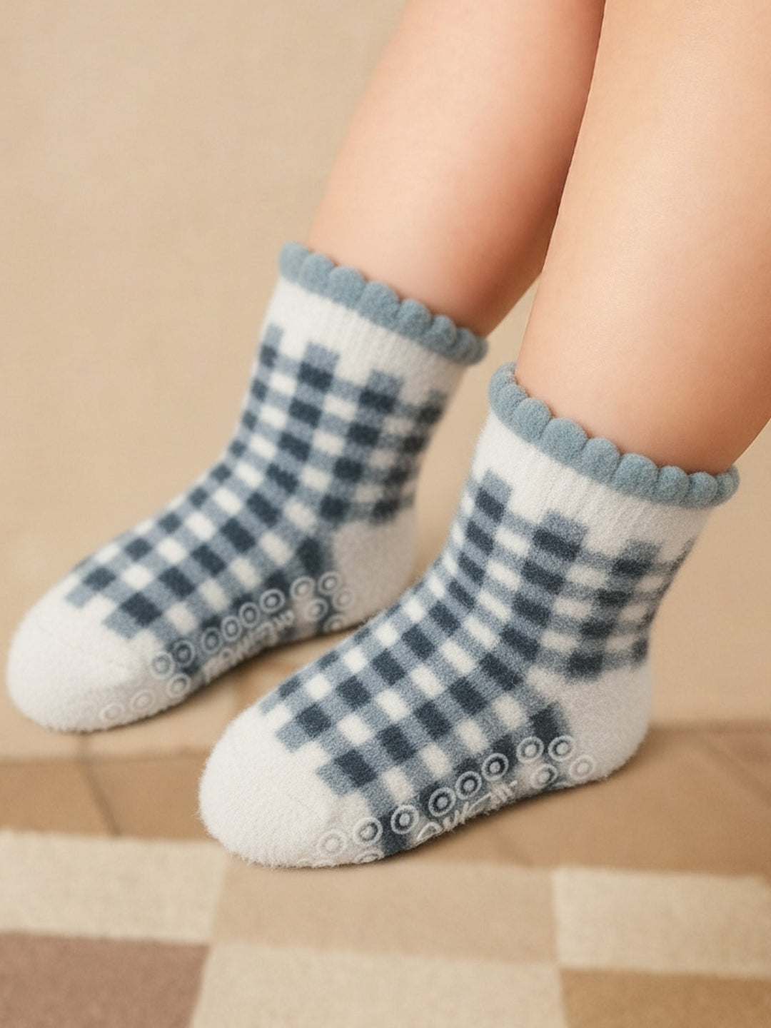 Cdeck Rabbit Wool Winter Socks for Kids | Soft, Warm & Anti-Slip | 0-4 Years