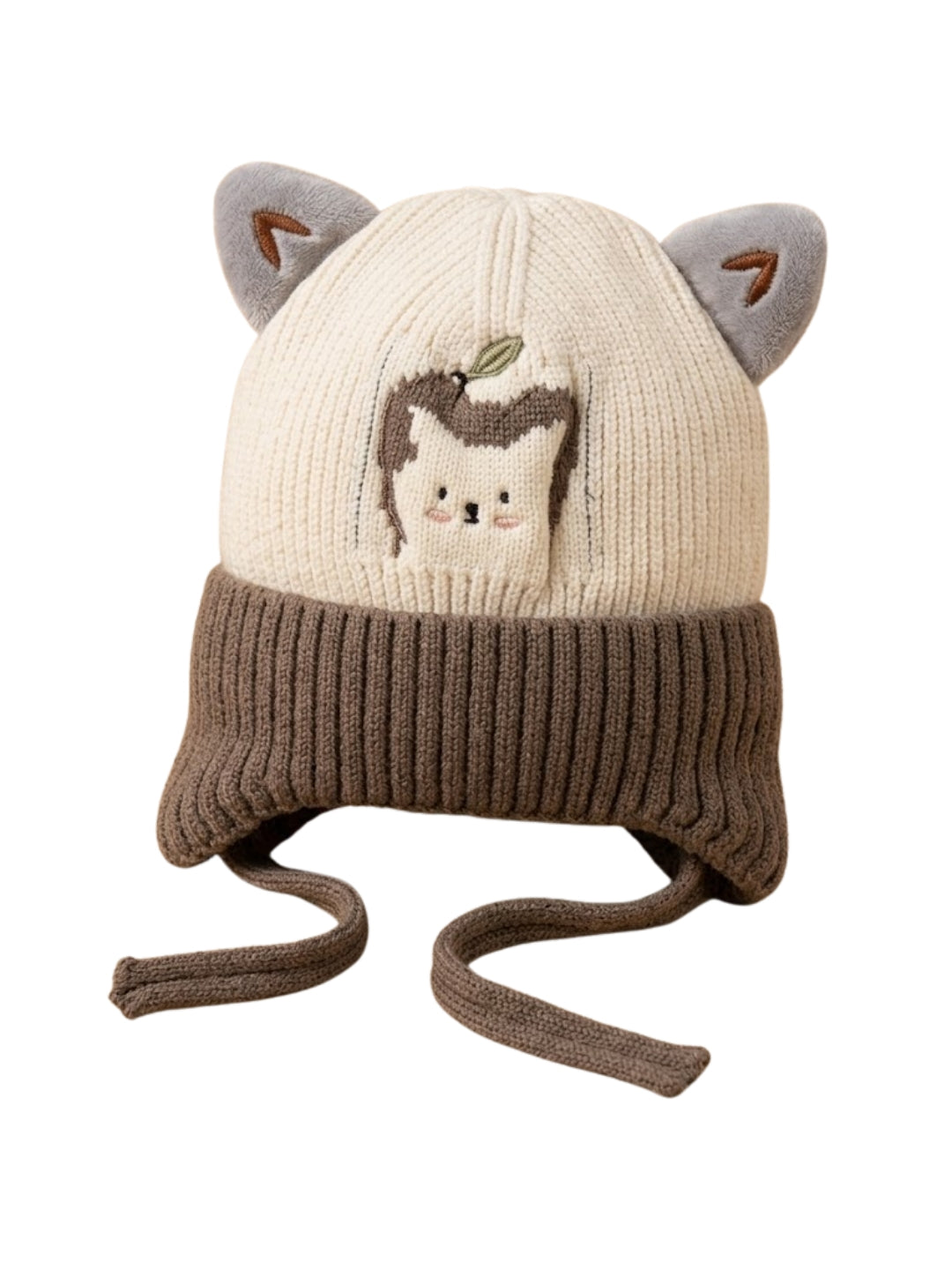 Cdeck Kids Woolen Winter Cap for Boys & Girls | Warm & Comfortable Winter Wear | 2–4 Years | Brown