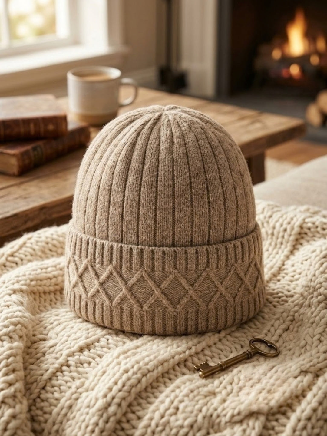 Cdeck Men’s Woolen Winter Cap | Soft, Warm & Comfortable Cap for Everyday Wear | Free Size |  Brown