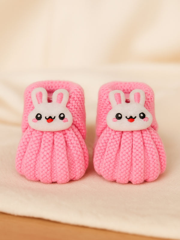 Cdeck Hand Knitted Baby Woolen Booties | Soft, Warm & Comfortable Newborn Footwear | 0–12 Months