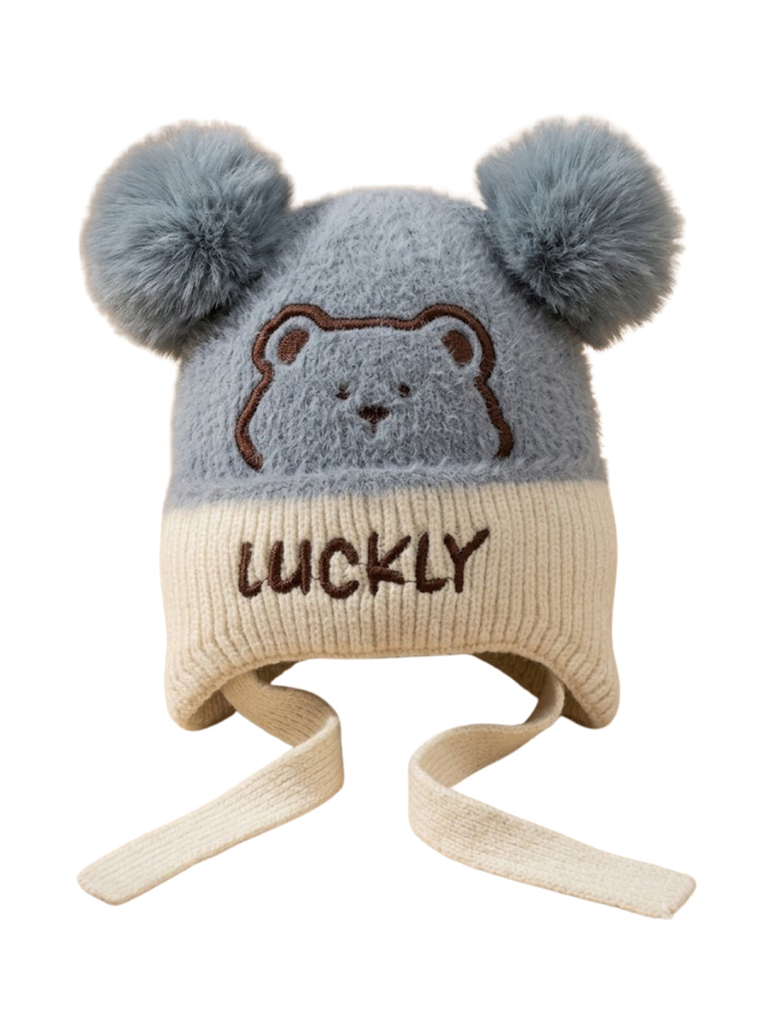 Cdeck Kids Woolen Winter Cap for Boys & Girls | Warm & Comfortable Winter Wear | 2–4 Years | Blue