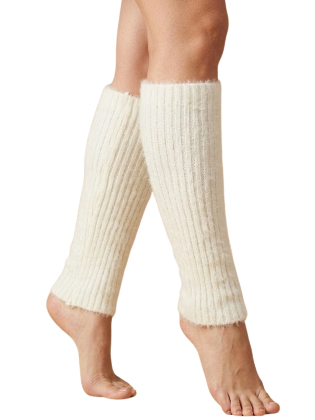 Cdeck Women’s Woolen Leg Warmers for Winter | Soft, Warm & Comfortable Leg Covers for Everyday Wear | Cream