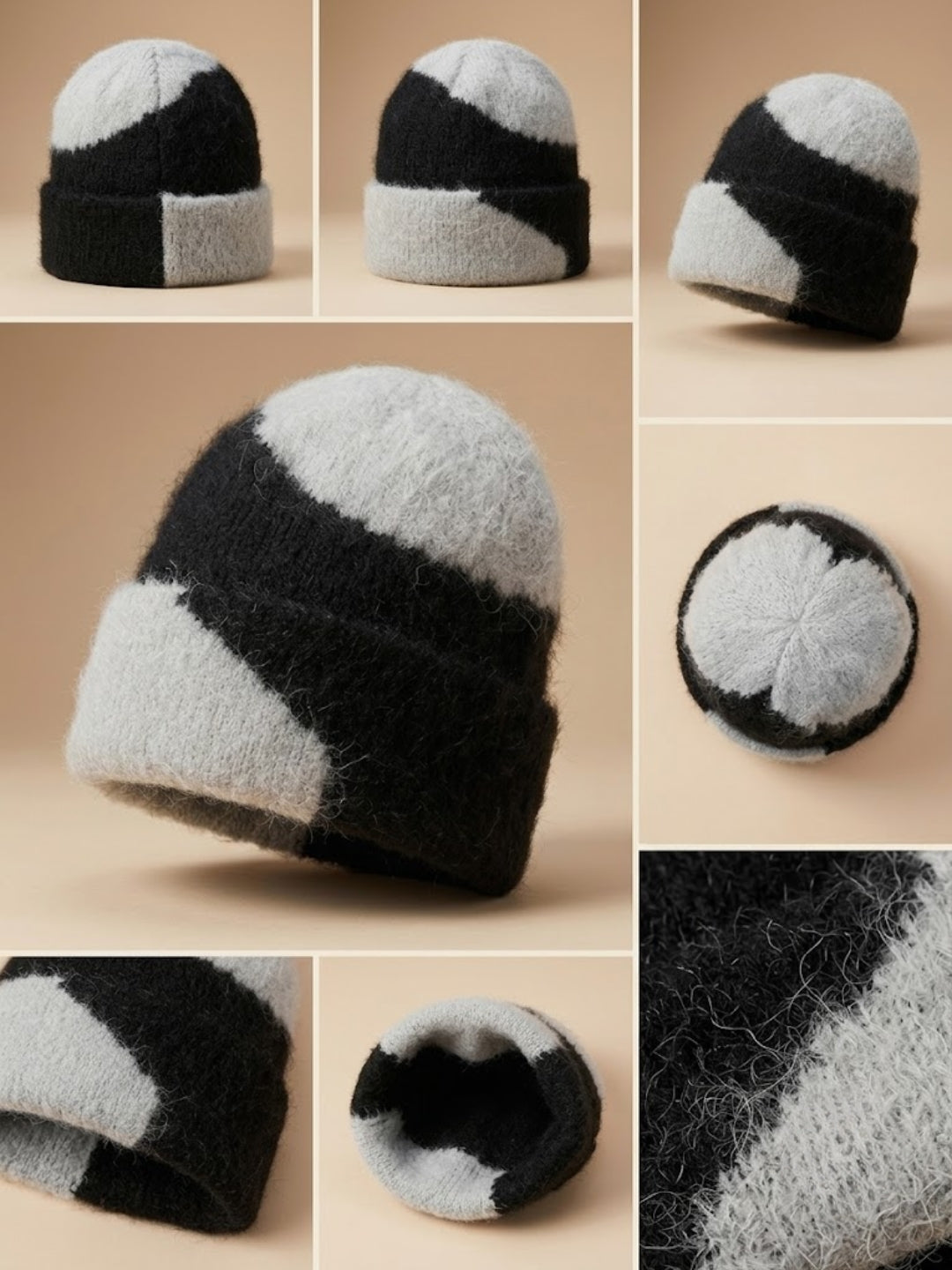 Cdeck Women Woolen Cap | Soft Knitted Winter Beanie for Women | Warm & Stylish Winter Wear | Free Size