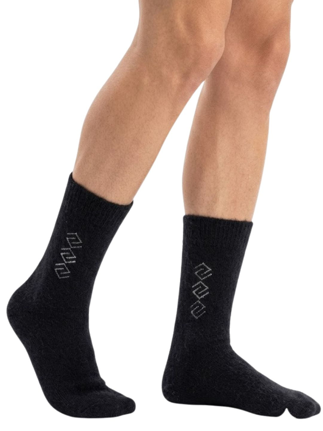 Cdeck Men’s Hair Wool Winter Socks | Soft, Warm & Comfortable | Black | Free Size