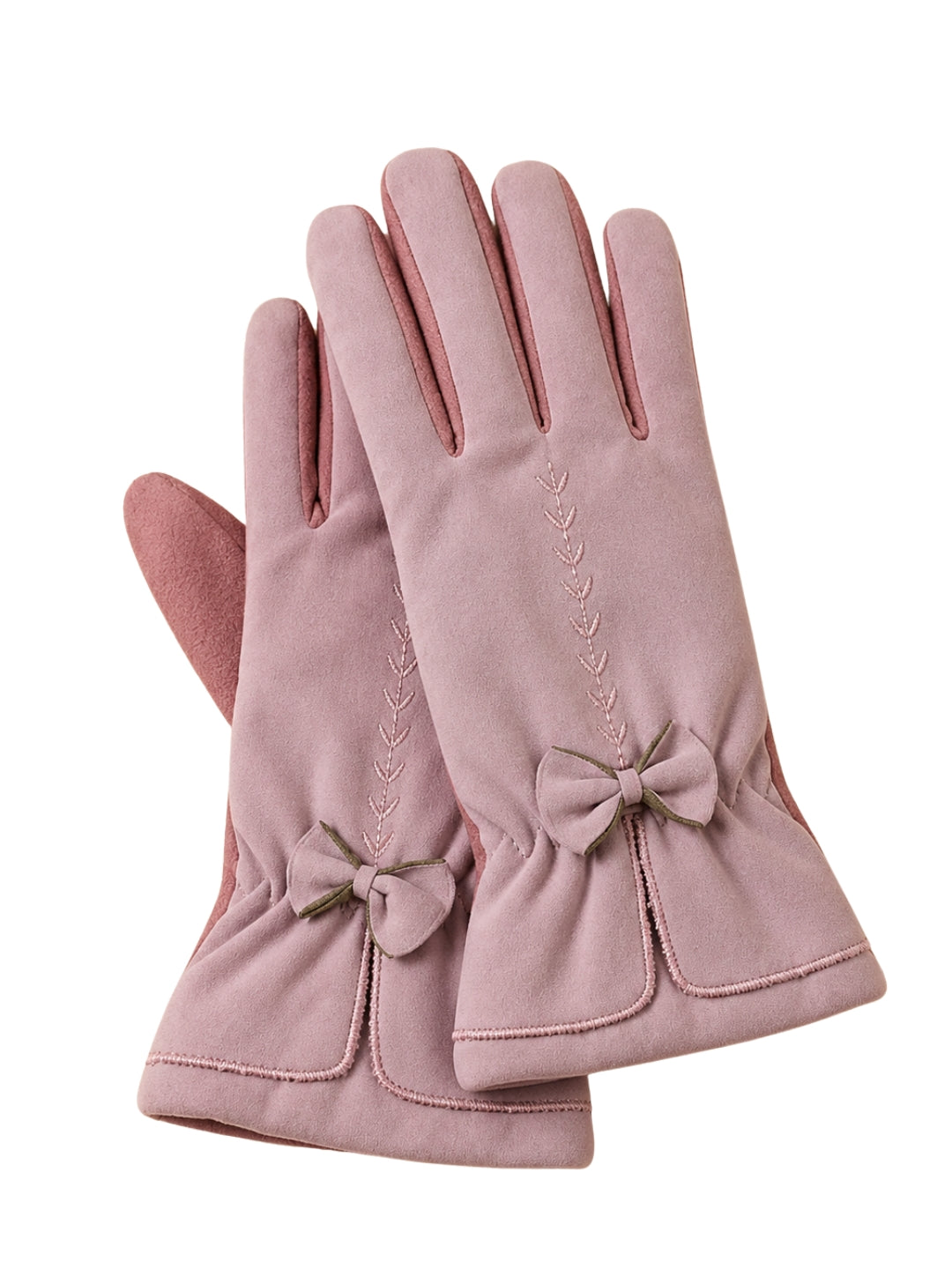Cdeck Women’s Woolen Gloves | Warm & Stylish Winter Gloves | Screen Friendly | Full Finger | Free Size | Pink