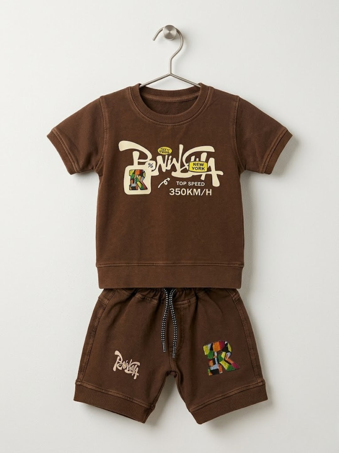Cdeck Baby Cotton T-Shirt & Shorts Set | Half Sleeve, Soft & Comfortable Baby Wear