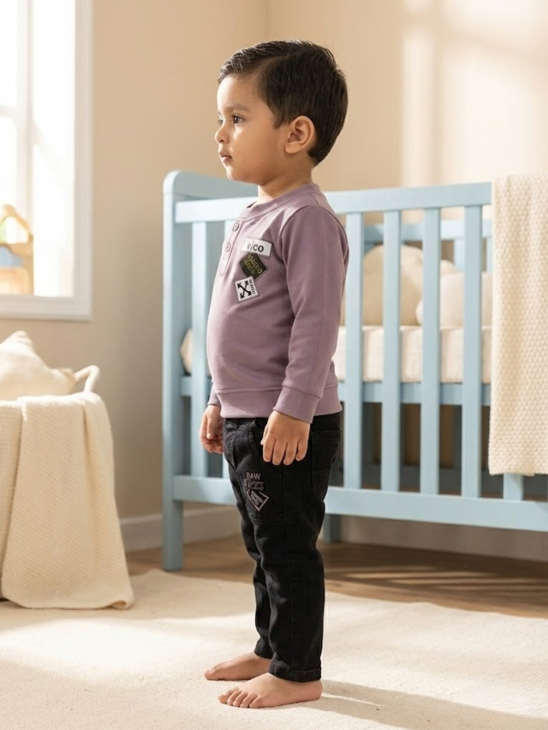 Cdeck Baby Full Sleeve T-Shirt & Pants Set | Comfortable & Stylish Baby Clothing