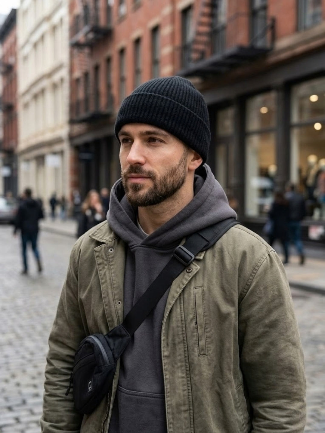Cdeck Men’s Woolen Winter Cap | Soft, Warm & Comfortable Cap for Everyday Wear | Free Size | Black
