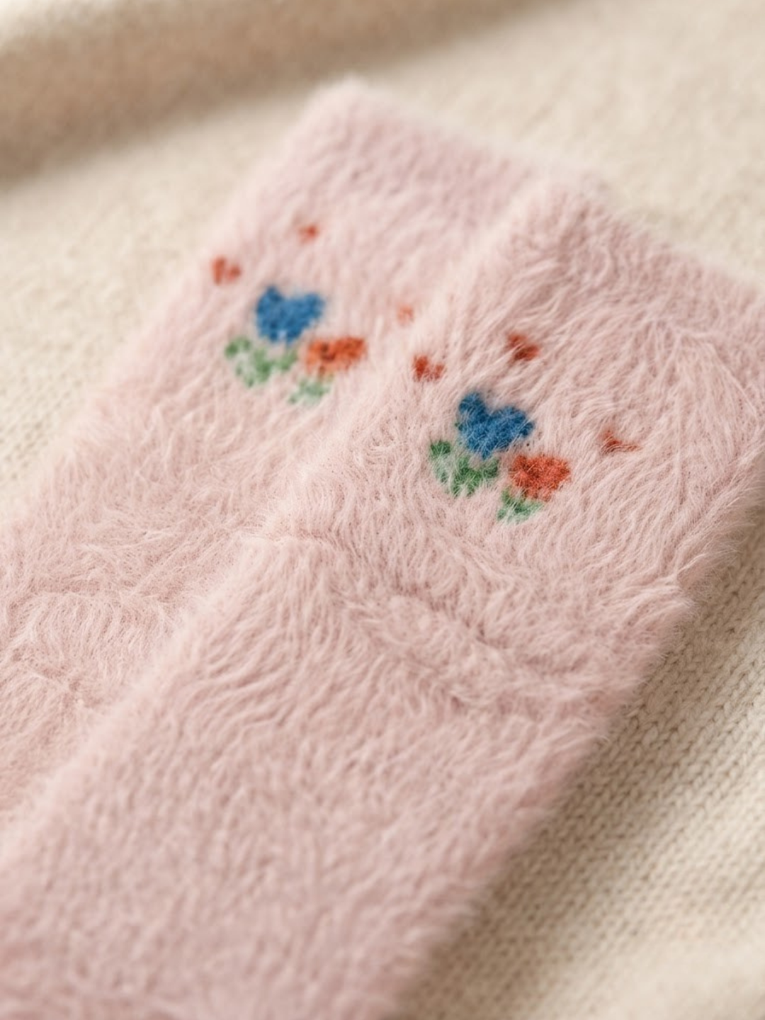 Cdeck Women’s Soft Wool Socks | Warm, Cozy & Stylish Pink Floral Socks