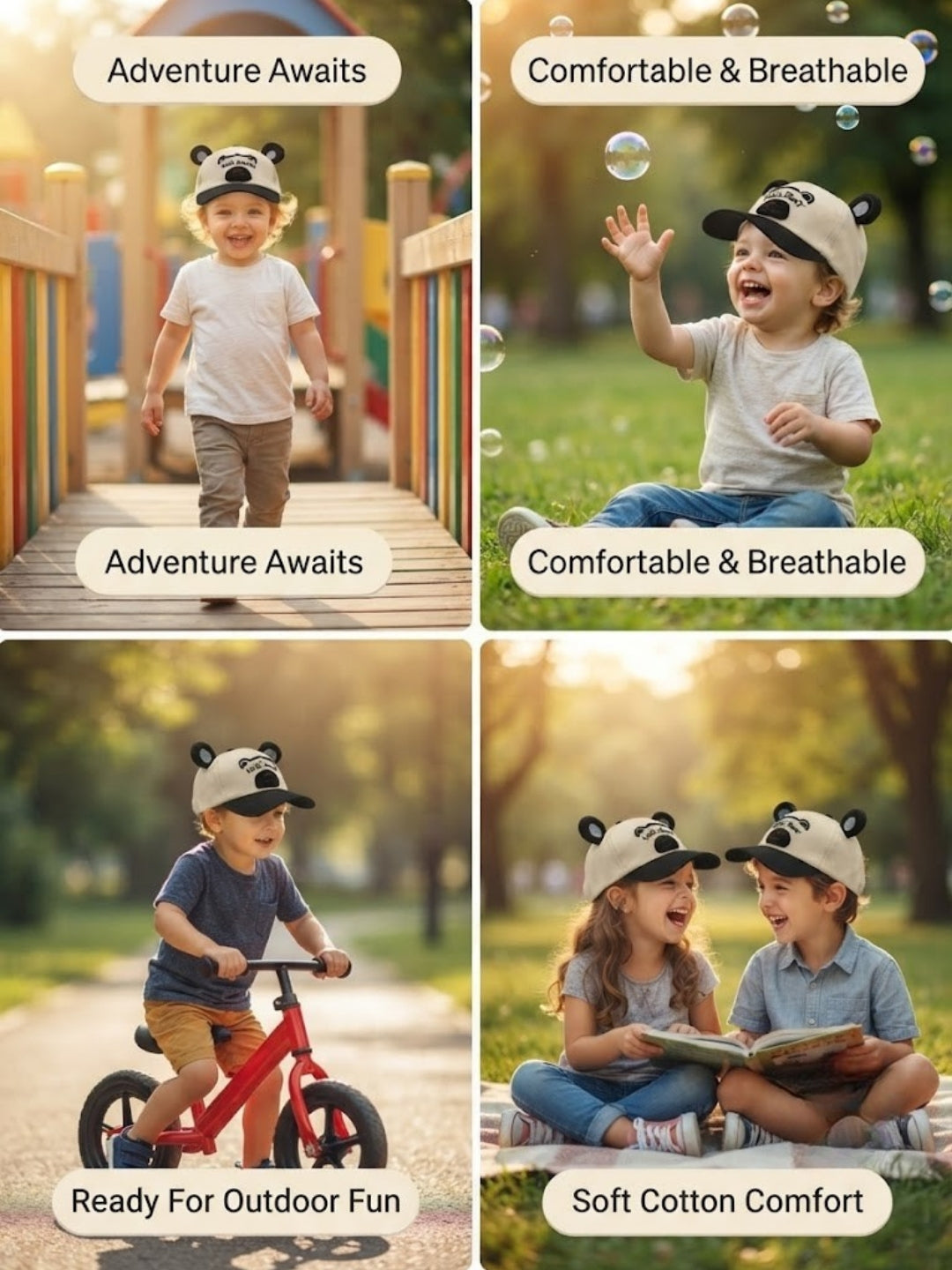 Cdeck Kids Cotton Cap for Boys & Girls