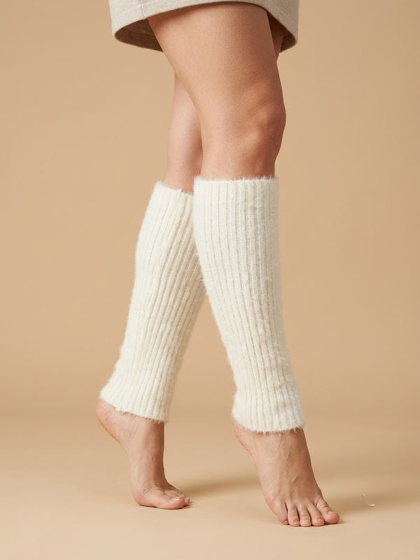 Cdeck Women’s Woolen Leg Warmers for Winter | Soft, Warm & Comfortable Leg Covers for Everyday Wear | Cream