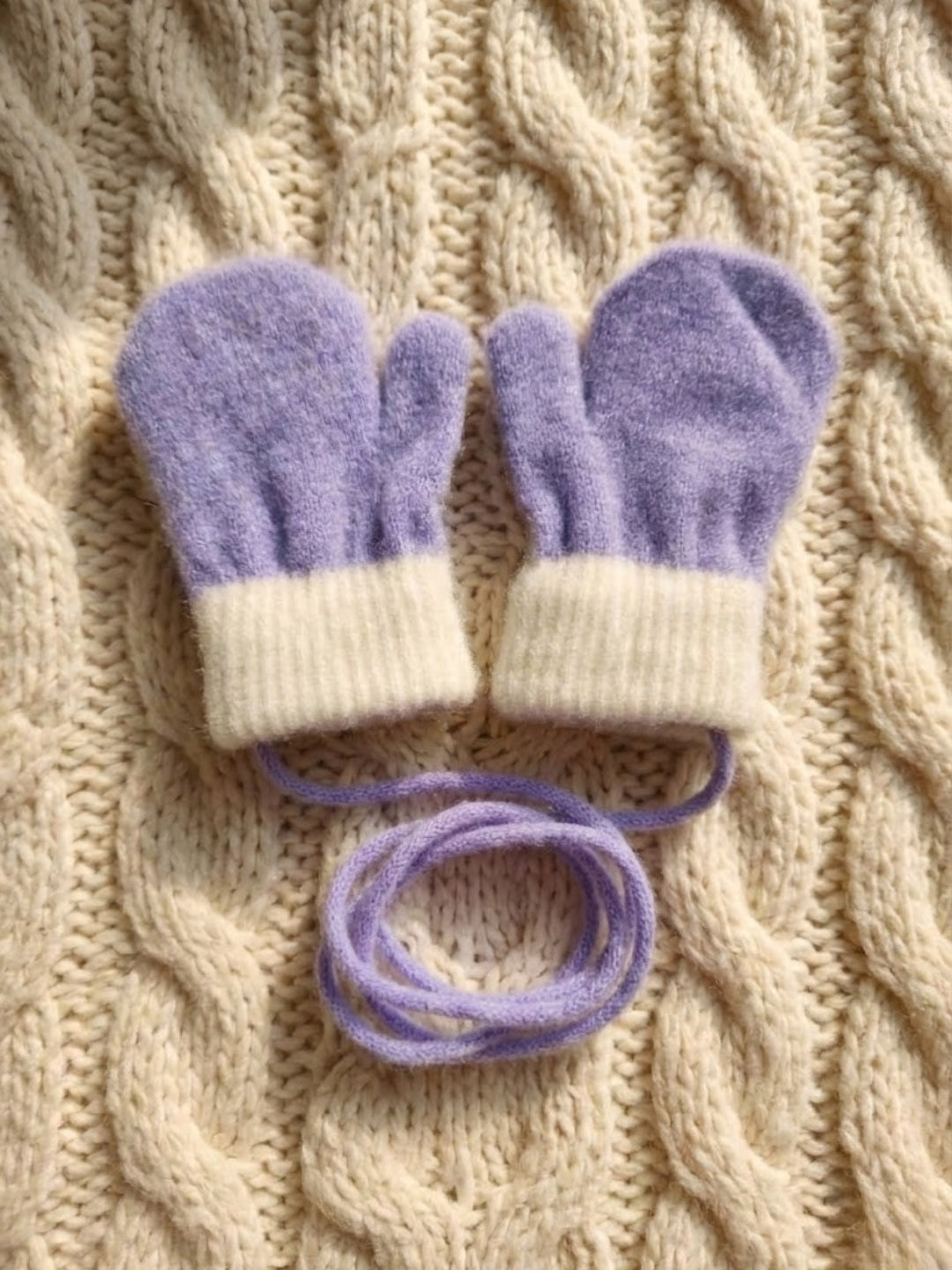 Cdeck Baby Woolen Winter Gloves for Boys & Girls | Soft, Warm & Cozy Winter Wear | 0–12 Months