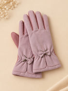 Cdeck Women’s Woolen Gloves | Warm & Stylish Winter Gloves | Screen Friendly | Full Finger | Free Size | Pink