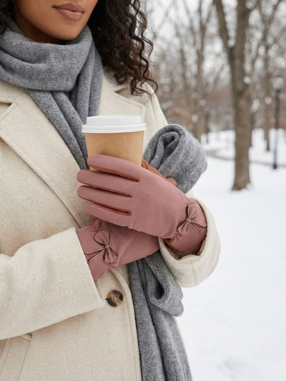 Cdeck Women Woolen Winter Gloves | Soft, Warm & Comfortable for Winter Wear