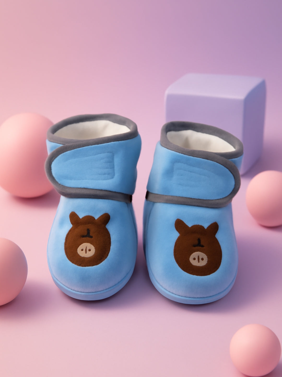 Cdeck Winter Booties for Boys & Girls | Soft, Warm & Comfortable Baby Footwear | 0–12 Months