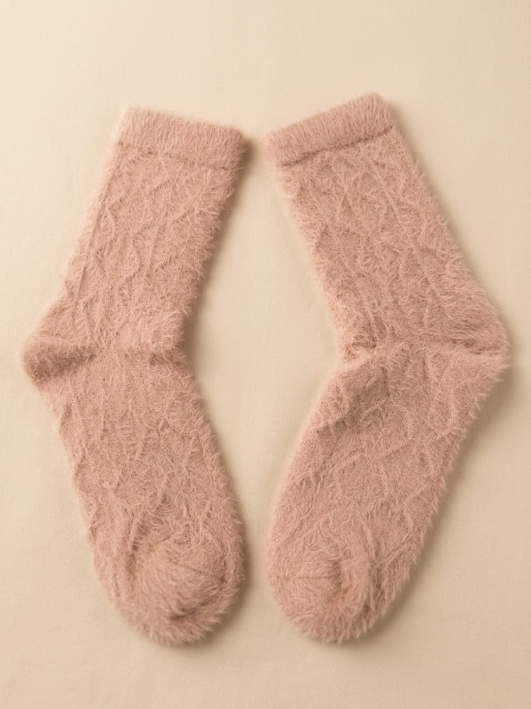 Cdeck Women’s Soft & Warm Woolen Fuzzy Socks | Cozy Thick Winter Socks for Women | Light Pink