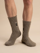 Cdeck Men’s Premium Hair Wool Winter Socks  | Soft, Fuzzy, Warm & Comfortable | Brown | Free Size