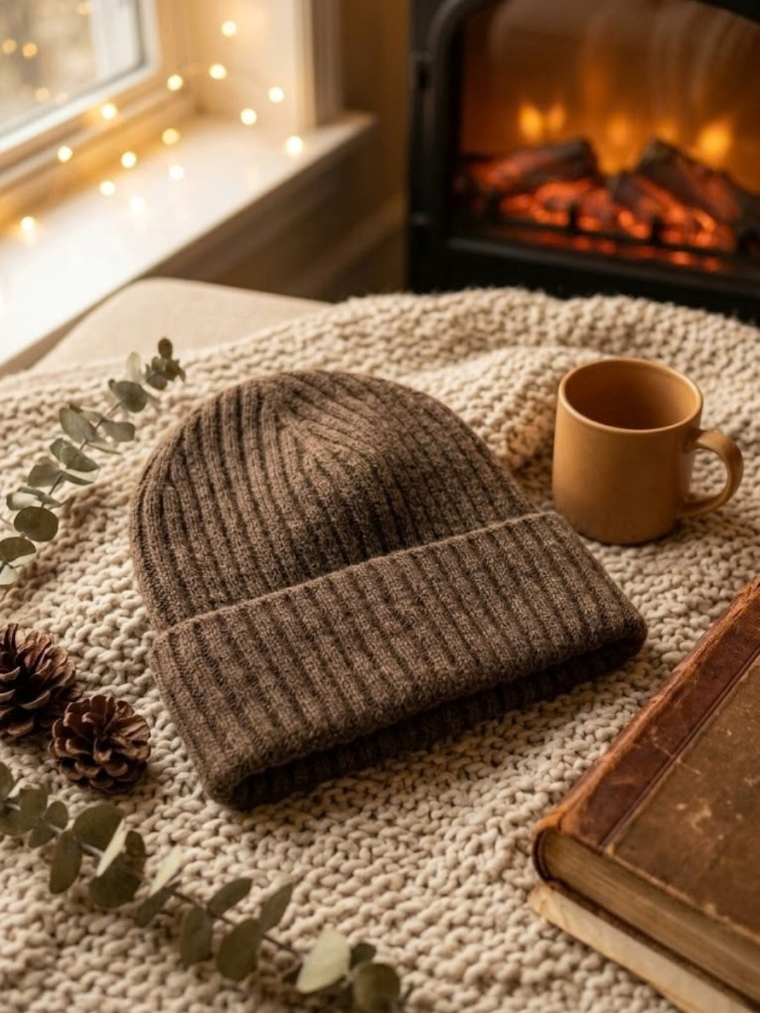 Cdeck Men’s Woolen Winter Cap | Soft, Warm & Comfortable Cap for Everyday Wear | Free Size  | Brown