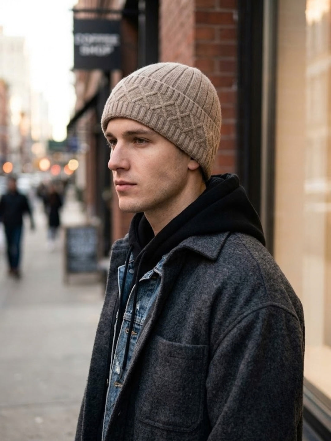 Cdeck Men’s Woolen Winter Cap | Soft, Warm & Comfortable Cap for Everyday Wear | Free Size |  Brown