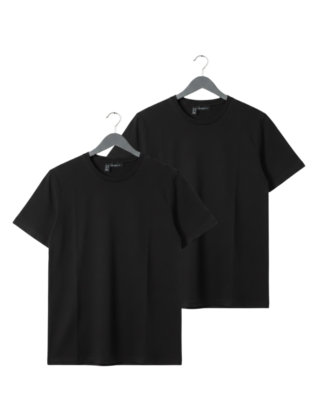 Cdeck Men’s Black Plain T-Shirt | Soft Comfortable Round Neck Half Sleeve T-Shirt | Classic Solid Basic Tee for Men