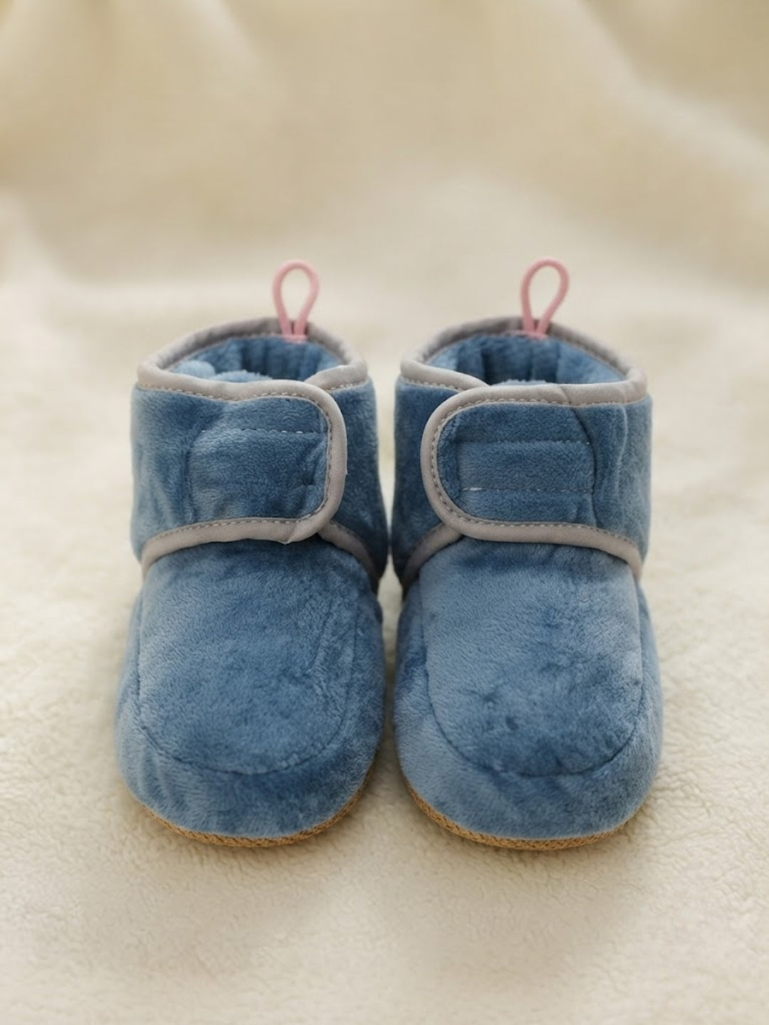 Cdeck Woolen Baby Booties for kids| Soft, Warm & Comfortable Winter Footwear | 3–9 Months | blue
