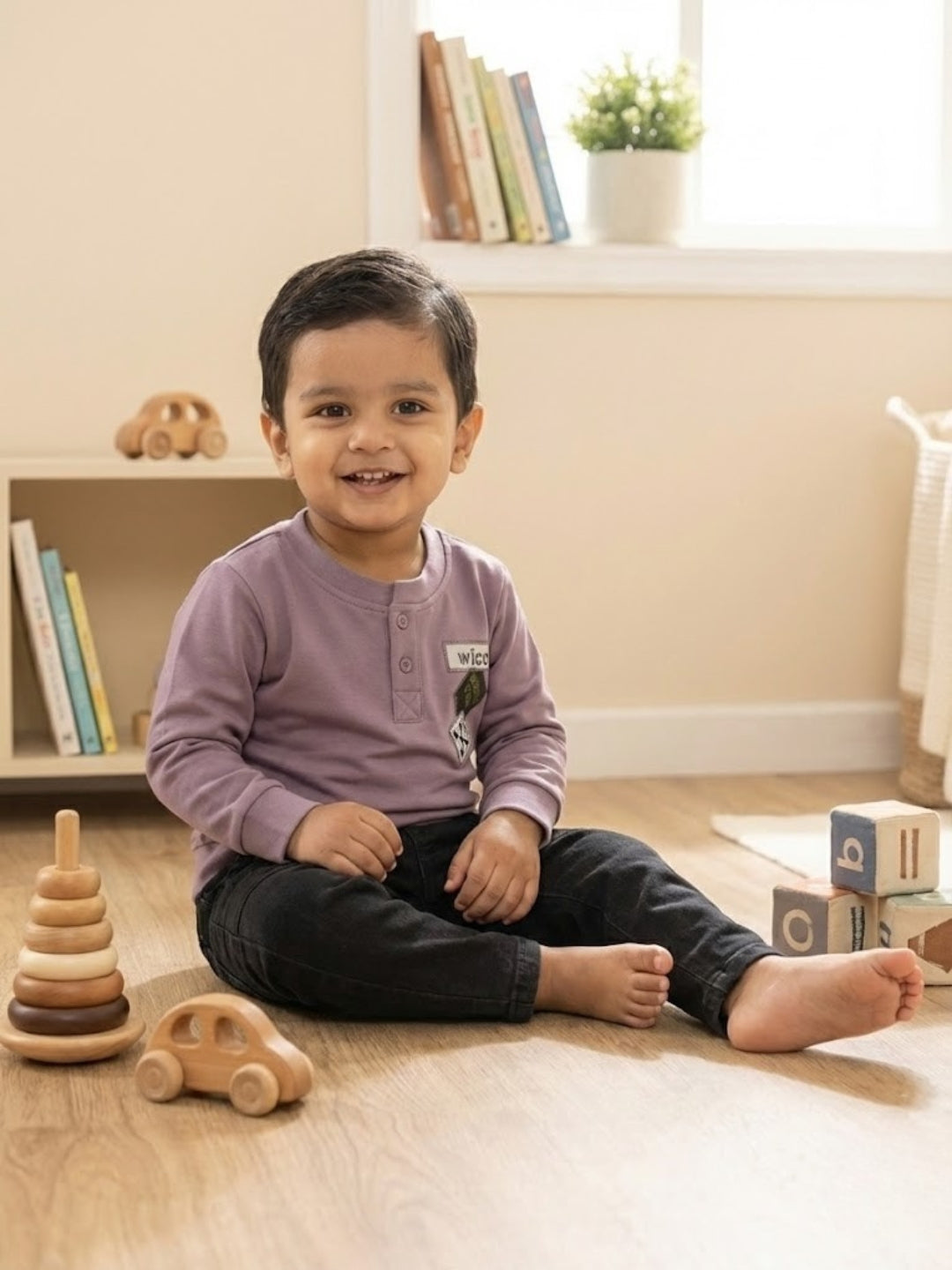 Cdeck Baby Full Sleeve T-Shirt & Pants Set | Comfortable & Stylish Baby Clothing