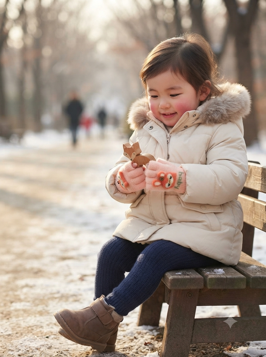Cdeck Kids Woolen Winter Gloves | Warm Knitted Fingerless Gloves for Boys & Girls | Soft Winter Hand Warmers | Pink | 1–3 Years