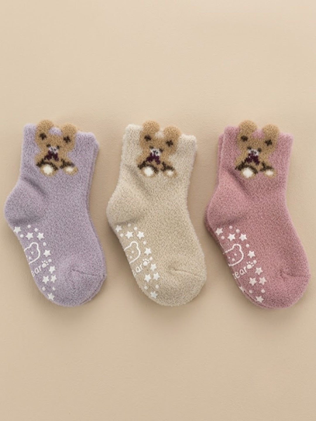 Cdeck Kids Rabbit Wool Anti-Slip Winter Socks | Soft, Warm & Comfortable | 0–4 Years