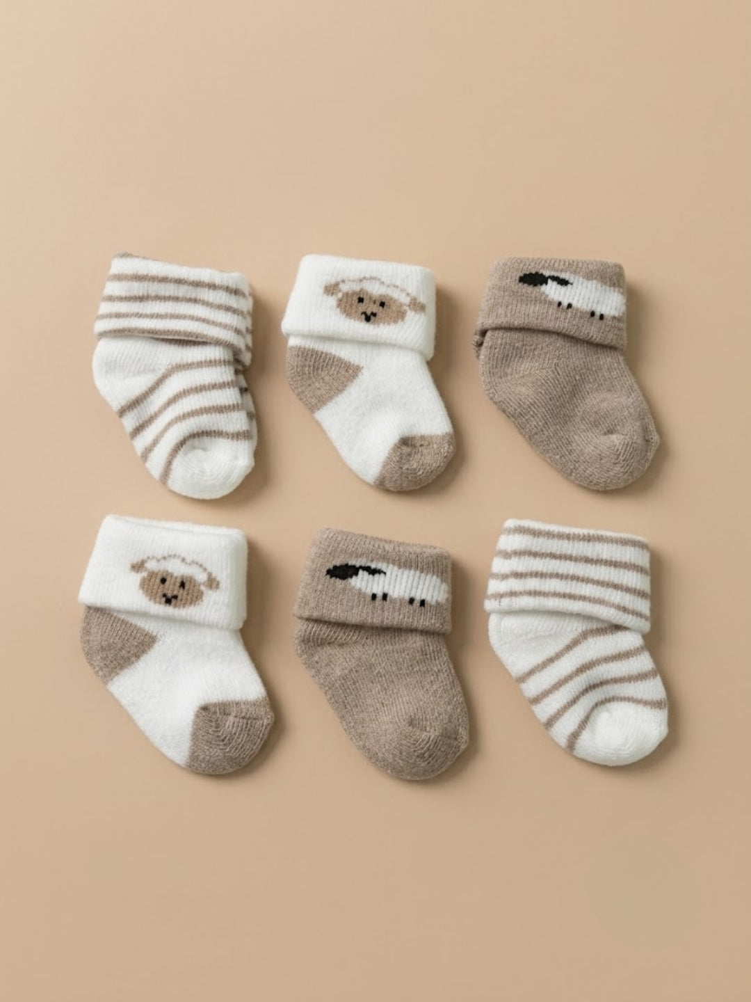 Cdeck Baby Kids Towel Cotton Socks | Soft, Comfortable & Absorbent | 0–12 Months