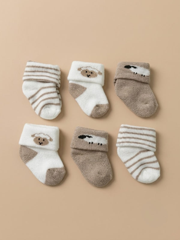 Cdeck Baby Kids Towel Cotton Socks | Soft, Comfortable & Absorbent | 0–12 Months