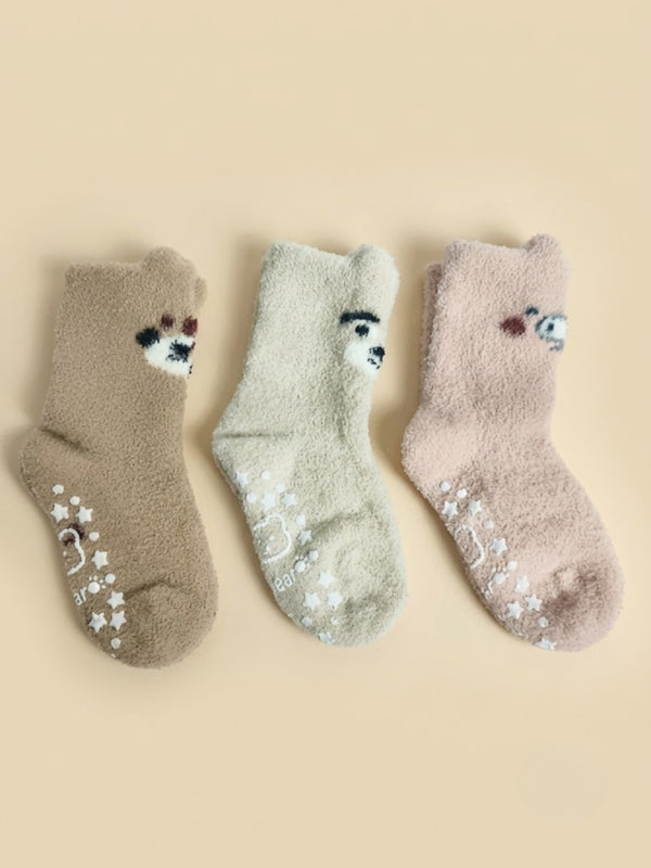 Cdeck Kids Rabbit Wool Anti-Slip Winter Socks | Soft, Warm & Comfortable | 0-4 Years