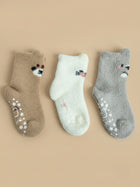 Cdeck Kids Rabbit Wool Anti-Slip Winter Socks | Soft, Warm & Comfortable | 0–4 Years