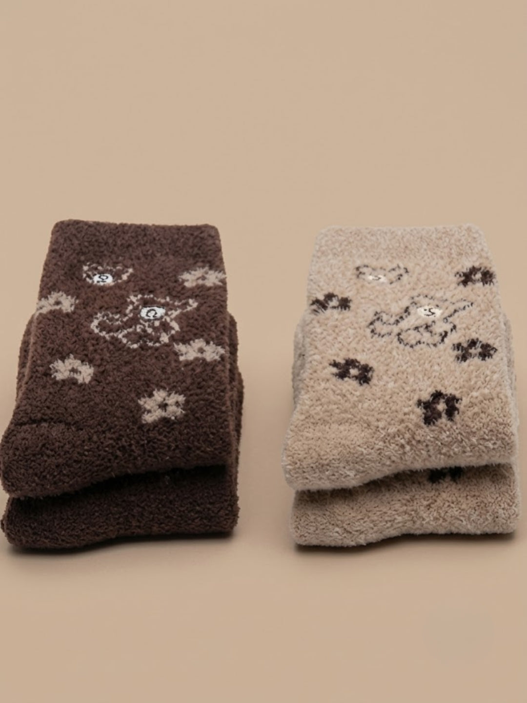 Cdeck Women’s Soft Wool Socks Combo | 2 Pair Printed Winter Socks | Soft Warm Cozy Plush Socks | Everyday Wear